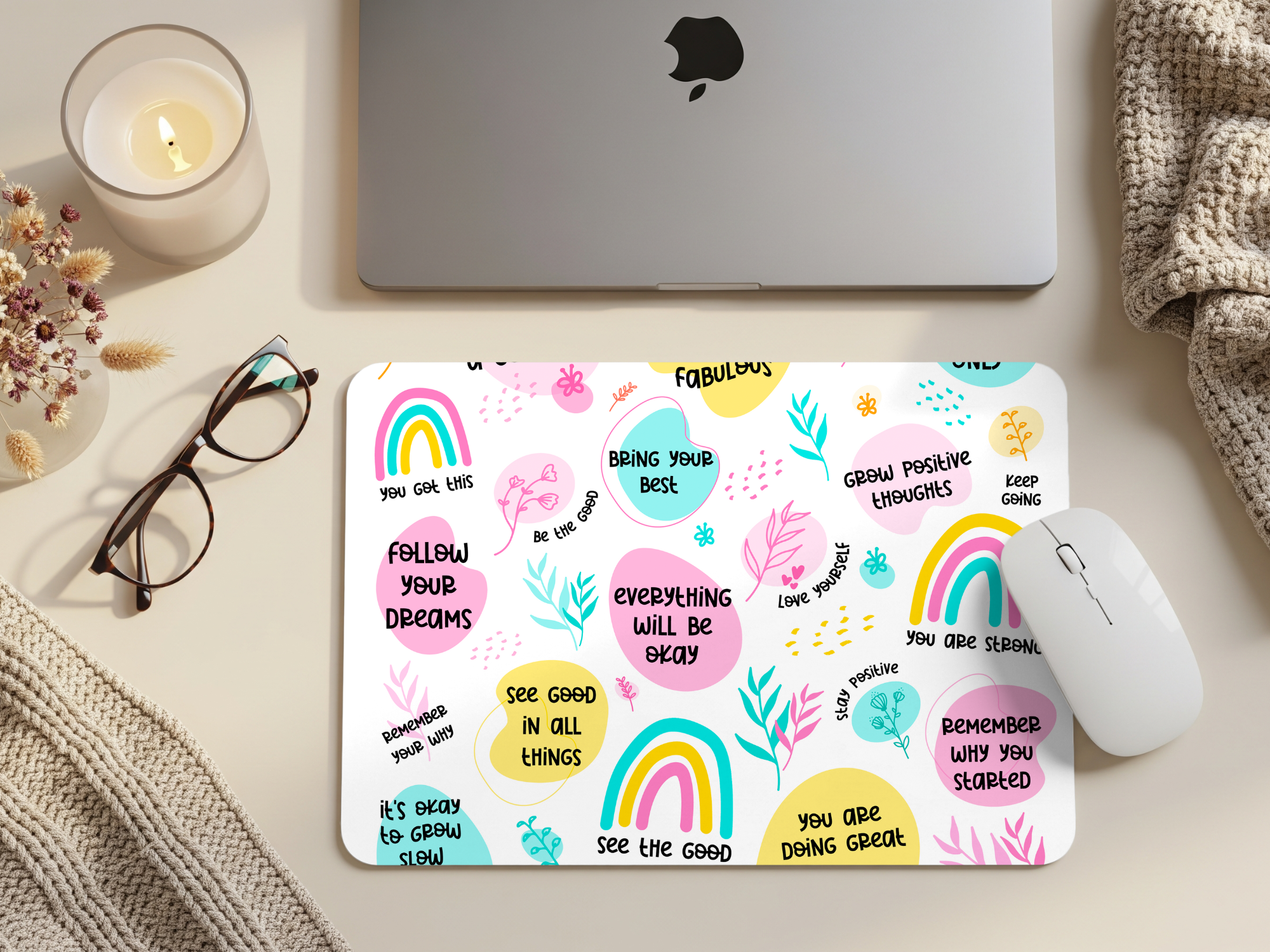 Positive Affirmations Mouse Pad