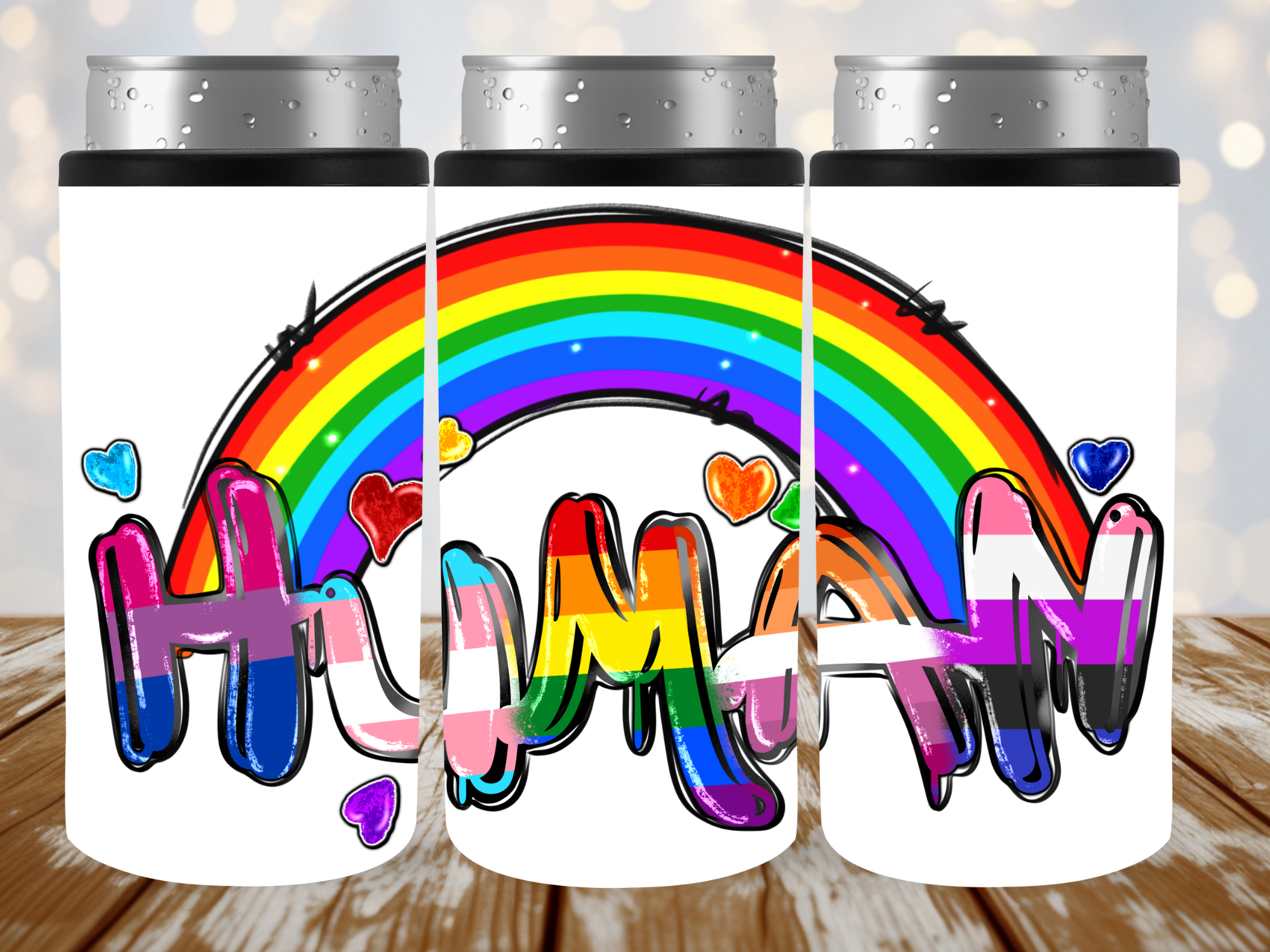 Human Slim Can Cooler